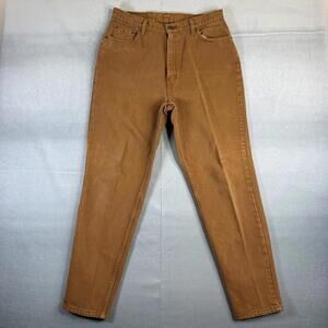 Vintage Levis 521 Jeans Womens 16 Med Brown Tapered Fit Mom USA Made Denim 90s